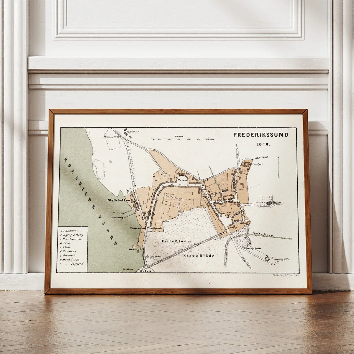 Frederikssund by 1870 - Trap bykort – billede 2