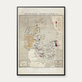 Populationskort over Danmark 1870 – billede 1