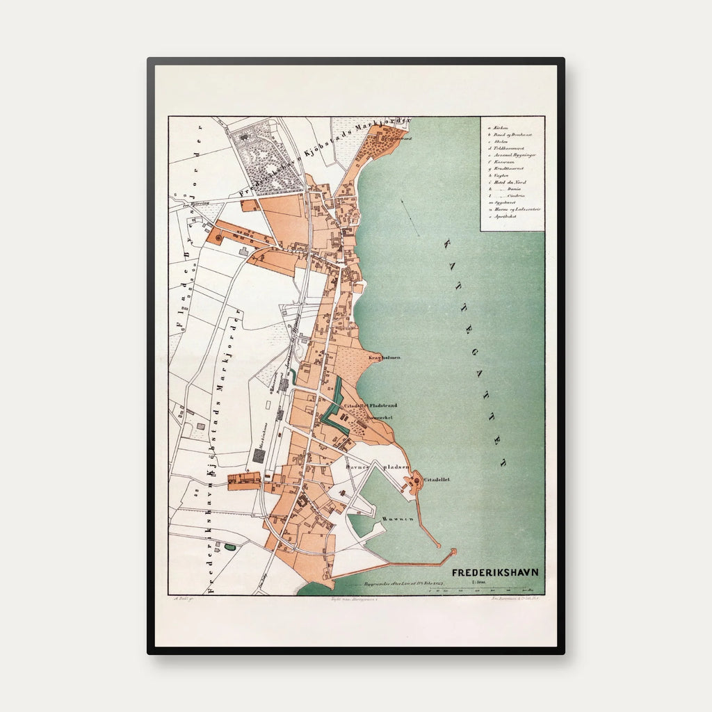 Frederikshavn Bykort 1875 – billede 1