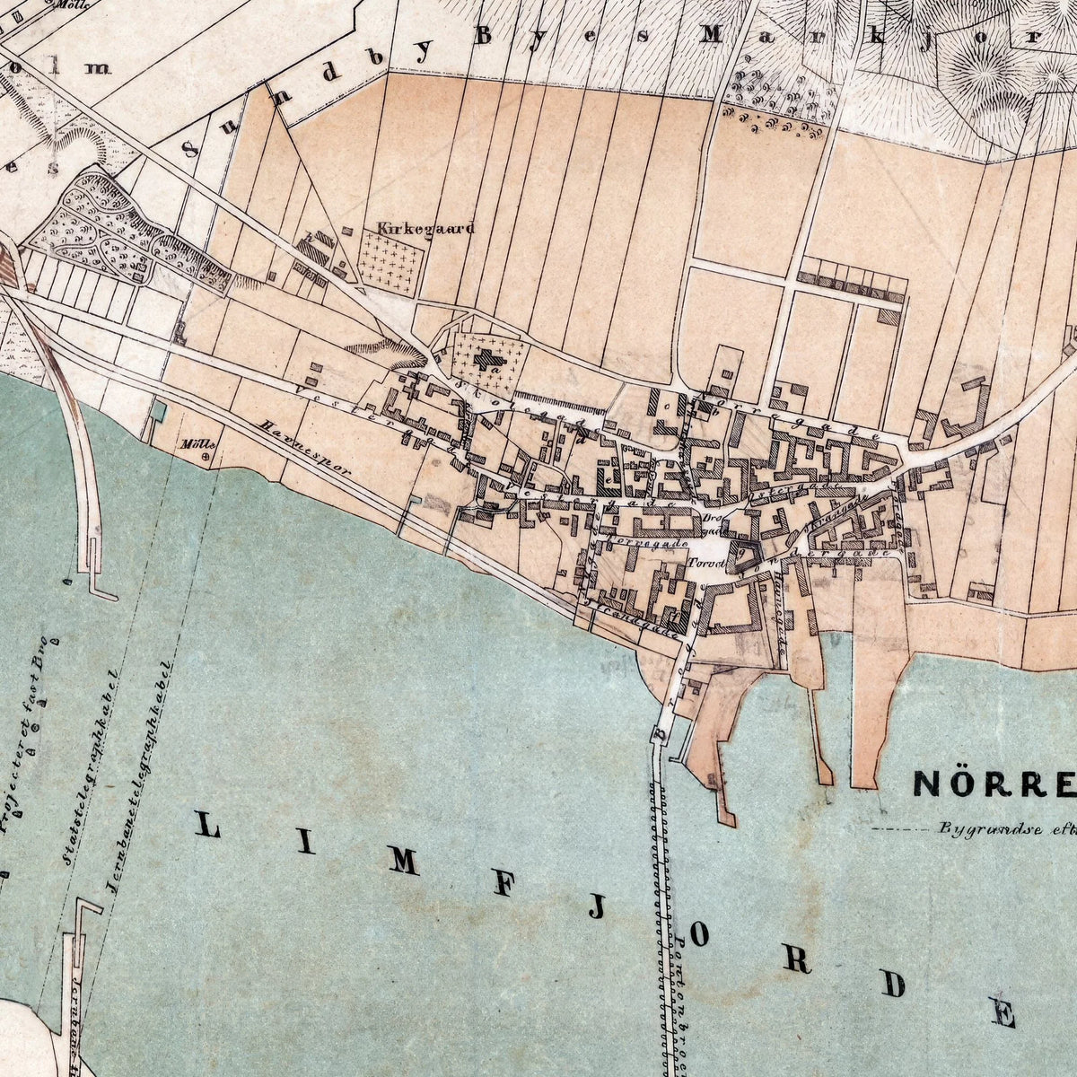 Nørresundby 1875 - Bykort – billede 4