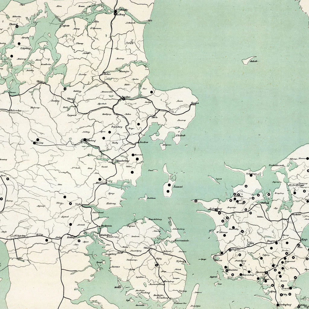 Danmark 1875 - Fransk-dansk institutionskort – billede 4
