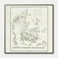 Politisk farvekort over Danmark 1875 – billede 1