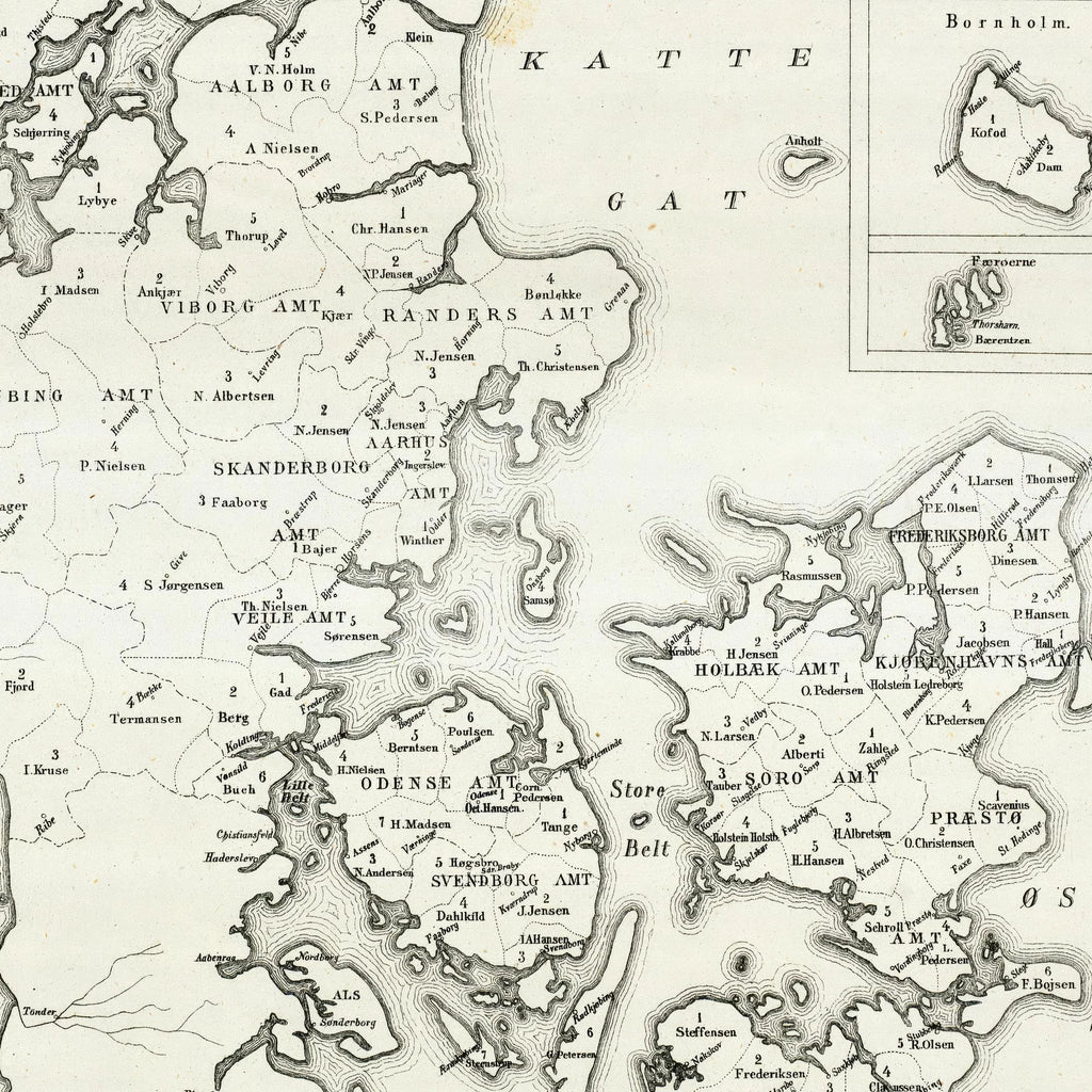 Politisk farvekort over Danmark 1875 – billede 4