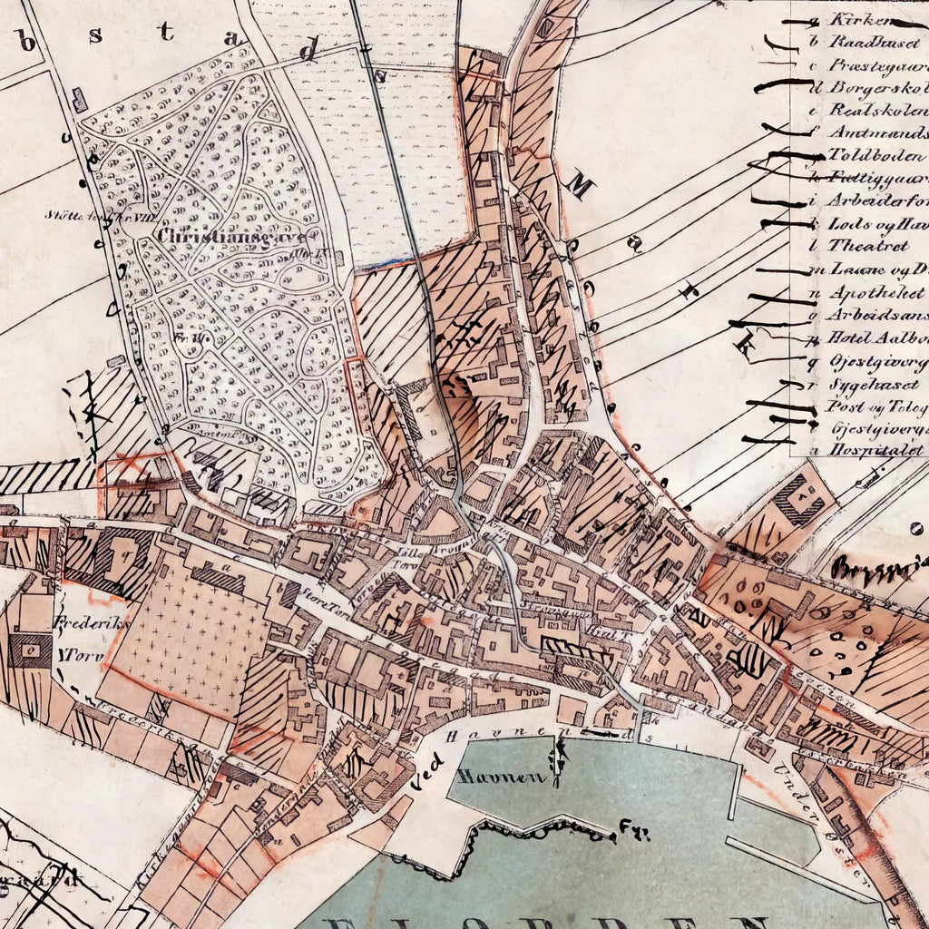 Thisted Bykort 1875 - Farvekort af A. Bull – billede 4
