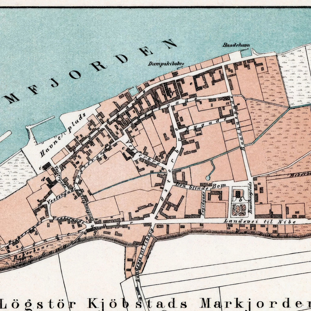 Løgstør by 1875 - Historisk bykort – billede 4