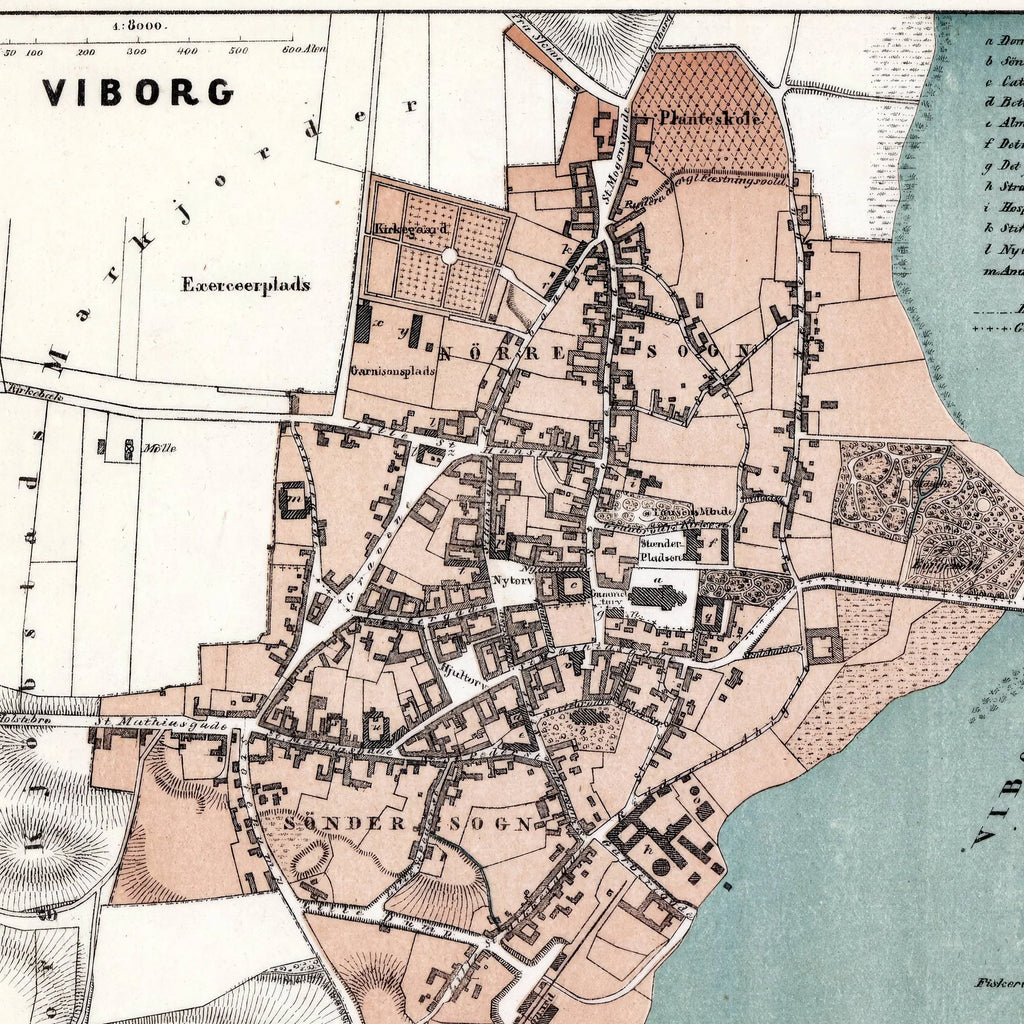 Viborg 1875 - Litografisk bykort – billede 4