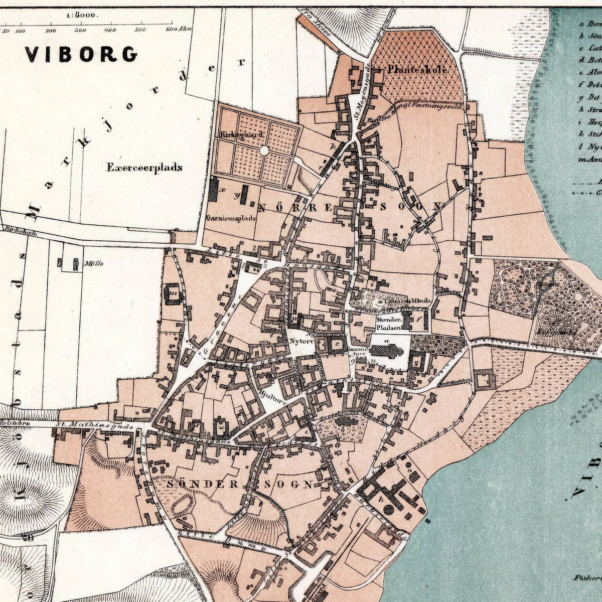 Viborg 1875 - Litografisk bykort – billede 4