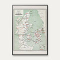 Kongeriget Danmark 1877 - Jernbane- og færgeruter – billede 1