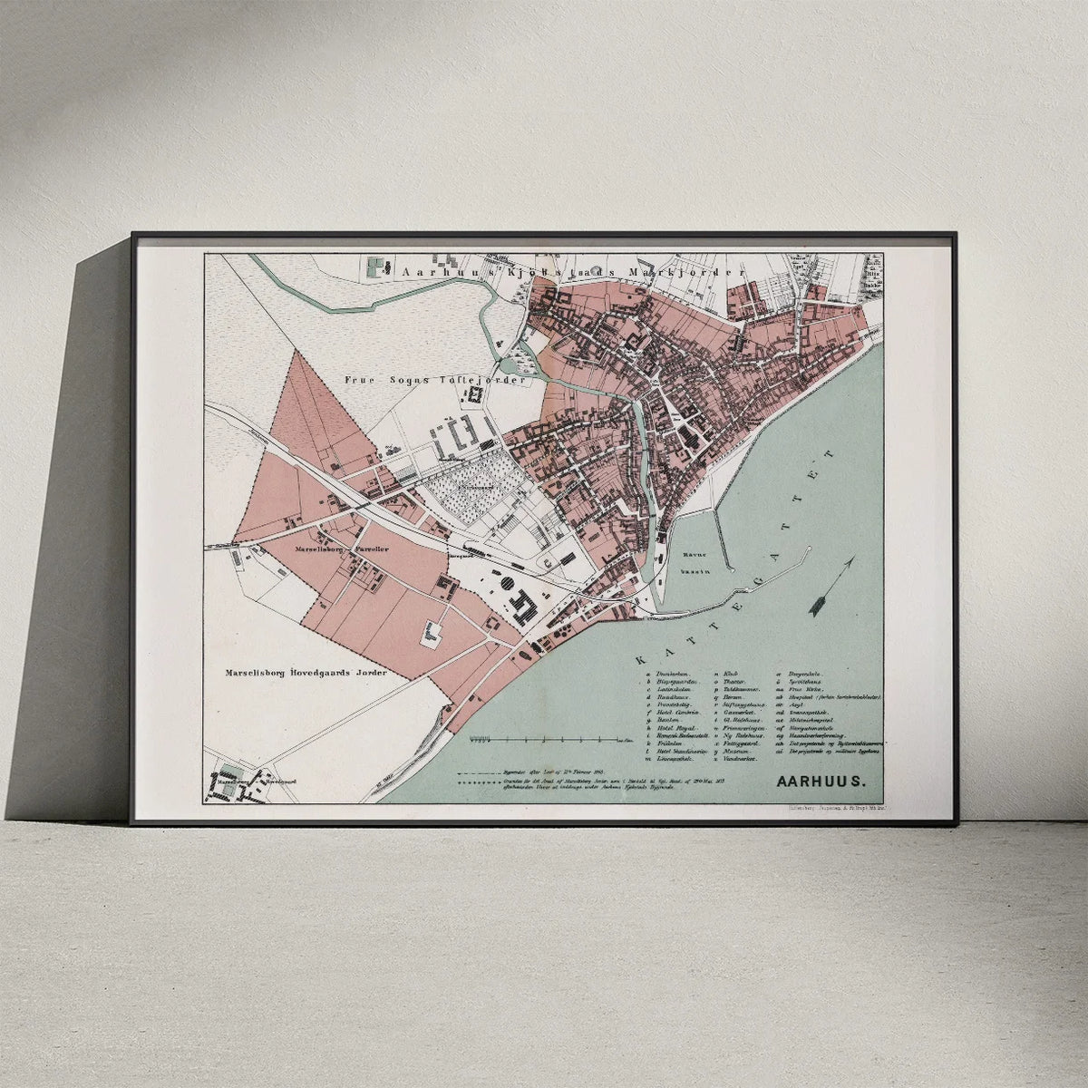 Aarhus 1879 - Århus Bykort – billede 3