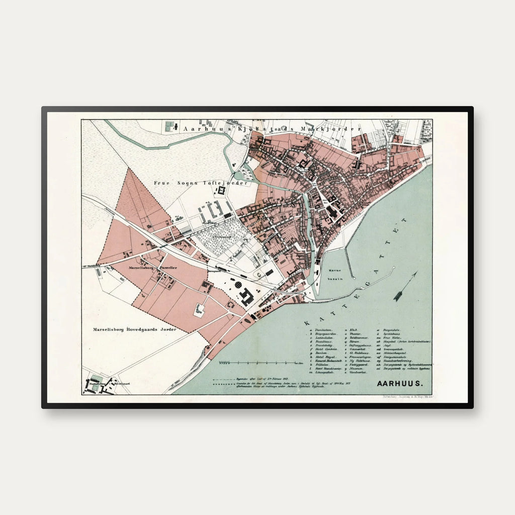 Aarhus 1879 - Århus Bykort – billede 1