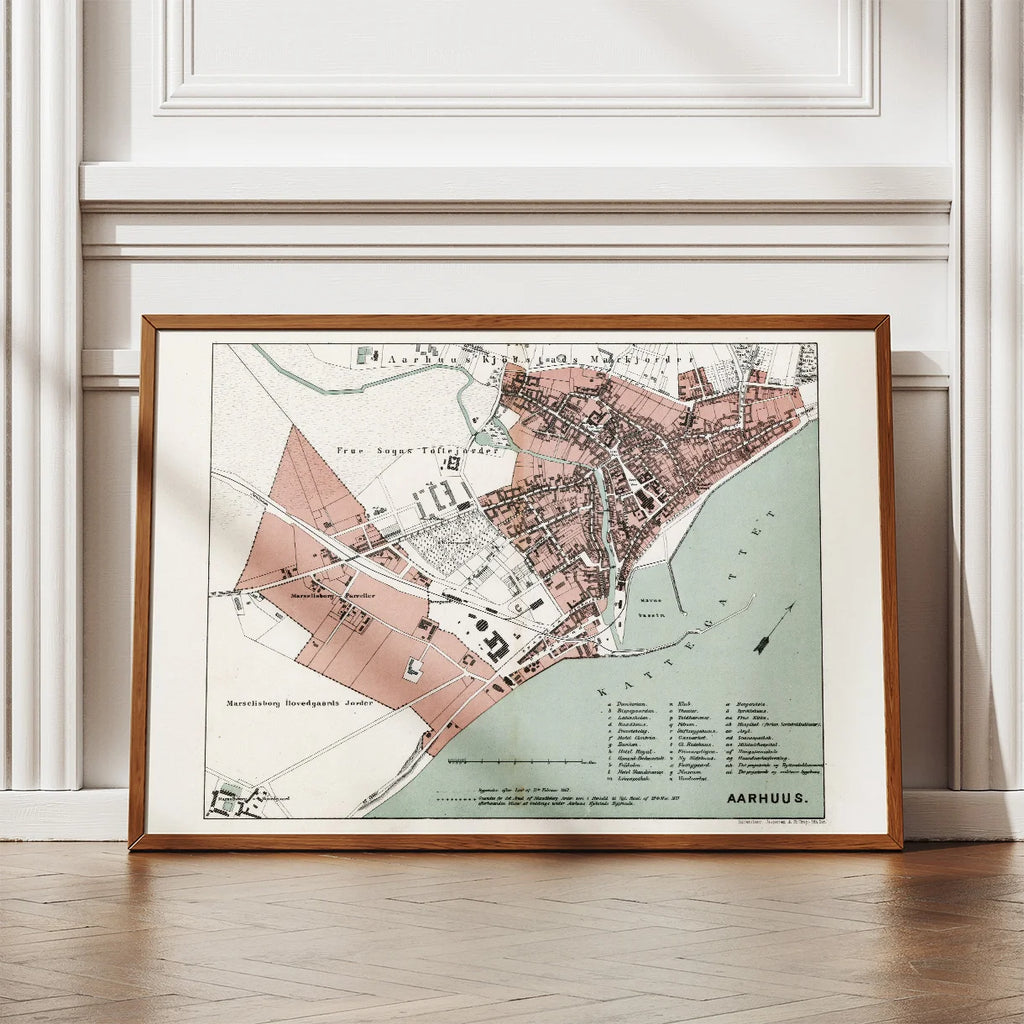 Aarhus 1879 - Århus Bykort – billede 2