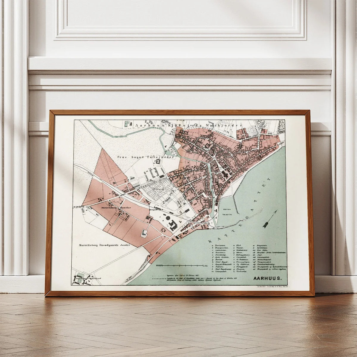 Aarhus 1879 - Århus Bykort – billede 2