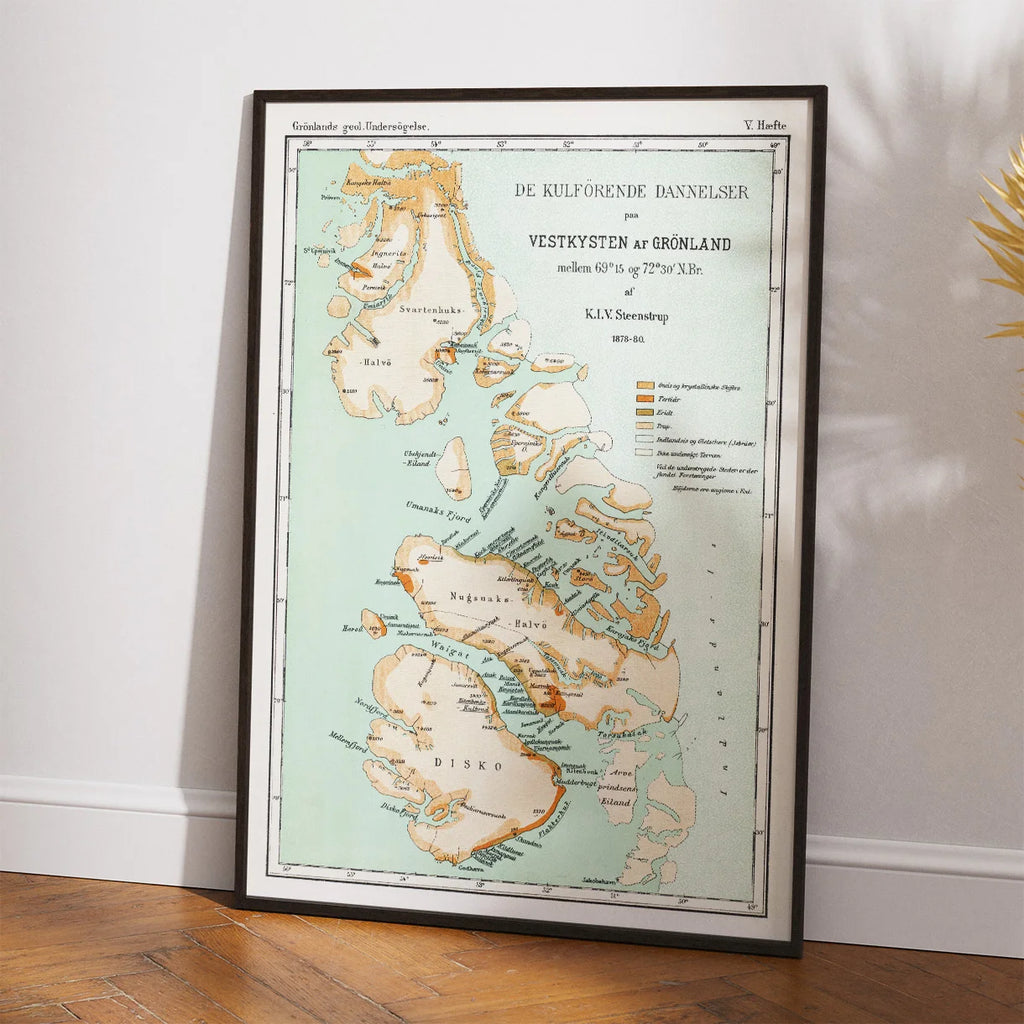 Vestgrønland 1880 - Geologiske kulformationer – billede 2