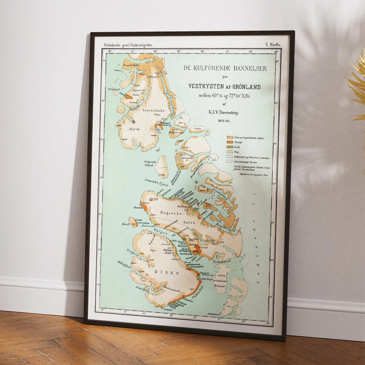 Vestgrønland 1880 - Geologiske kulformationer – billede 2
