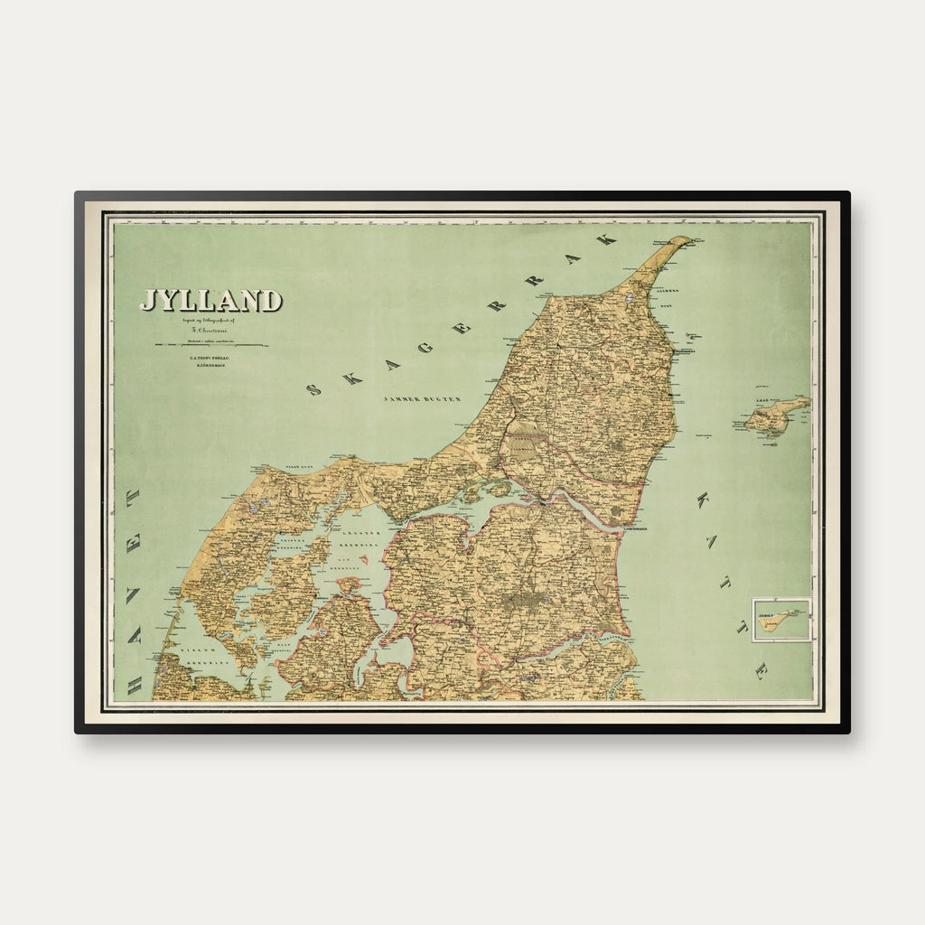 Midt- & Nordjylland 1882 - Oversigtskort – billede 1