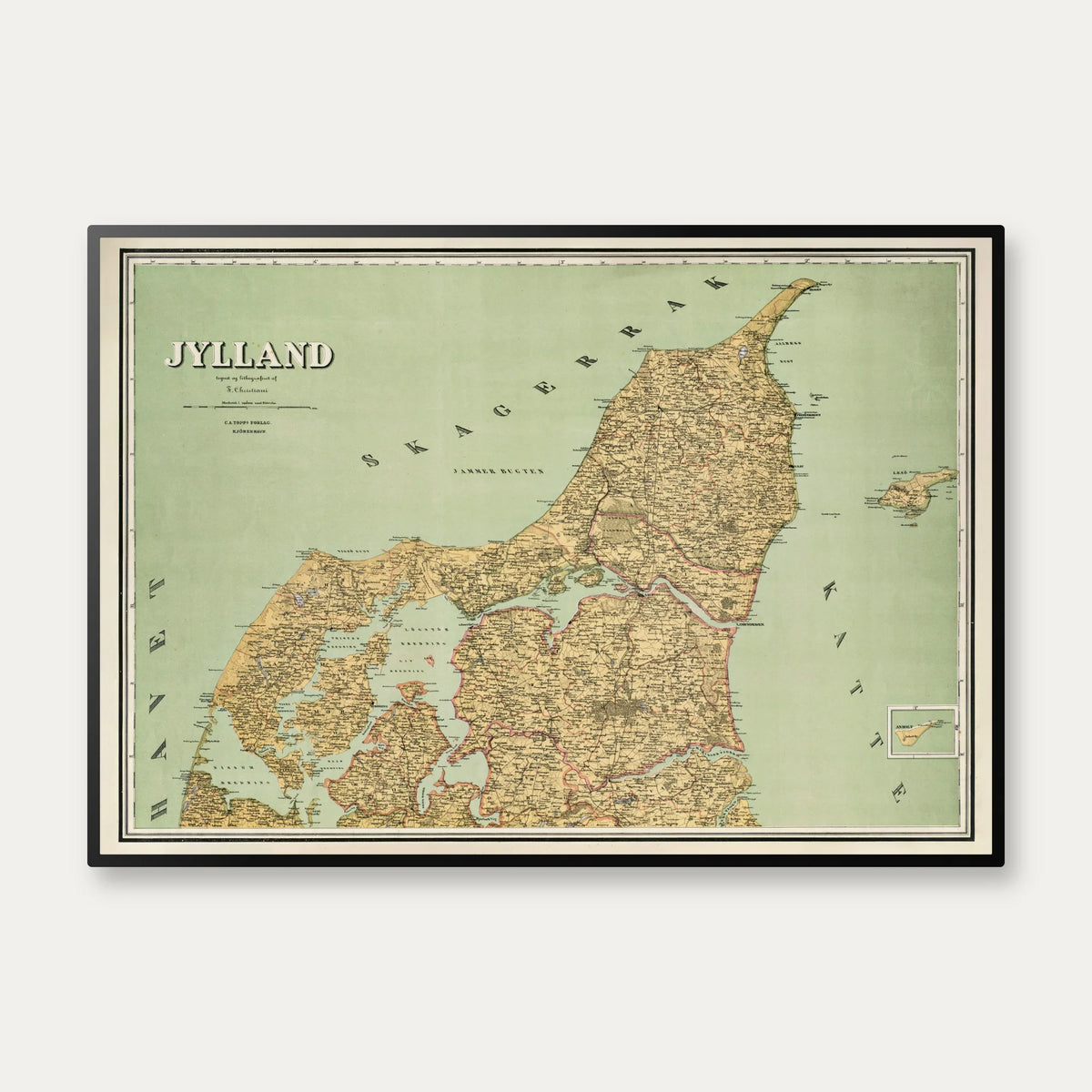Midt- & Nordjylland 1882 - Oversigtskort – billede 1
