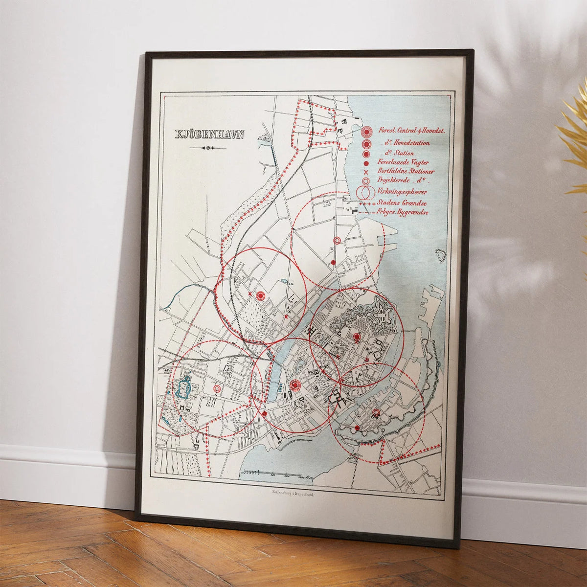 København 1886 - Brandvæsenets plan – billede 2