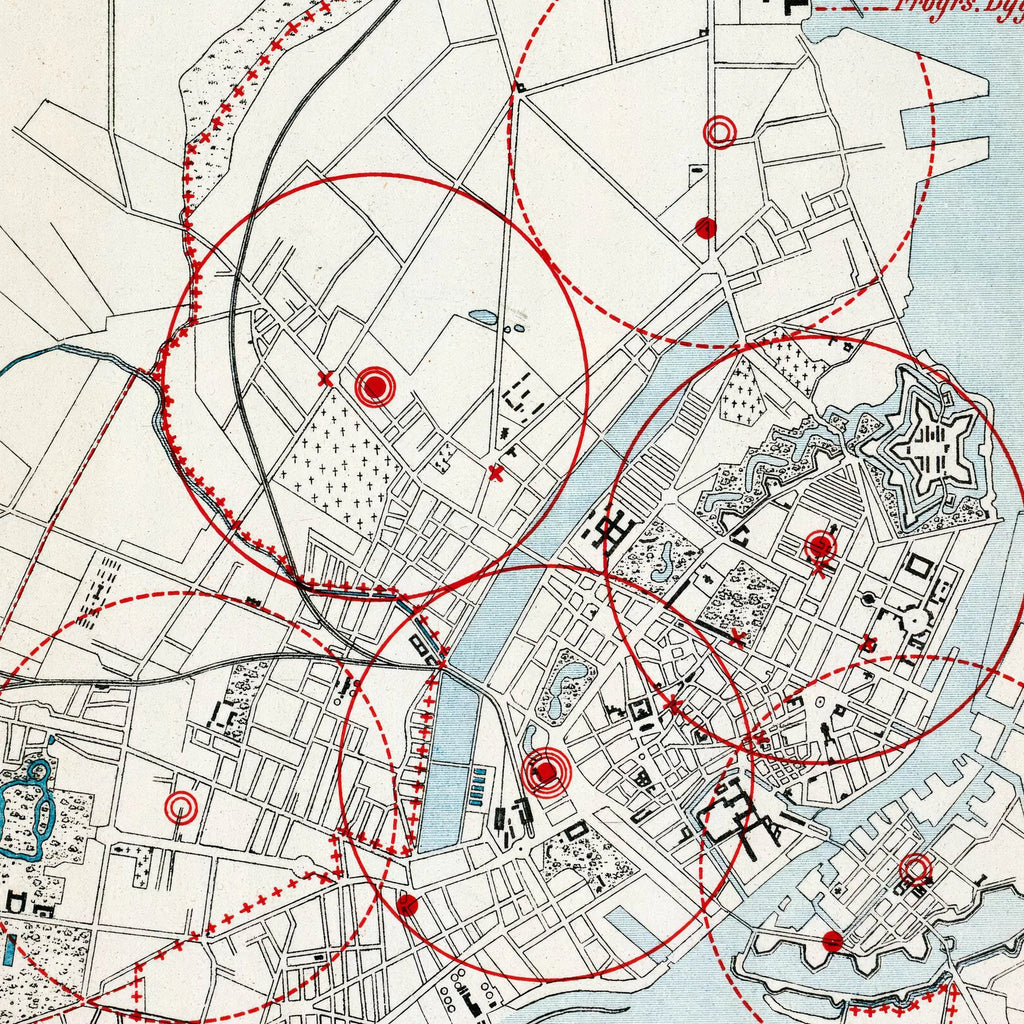 København 1886 - Brandvæsenets plan – billede 4