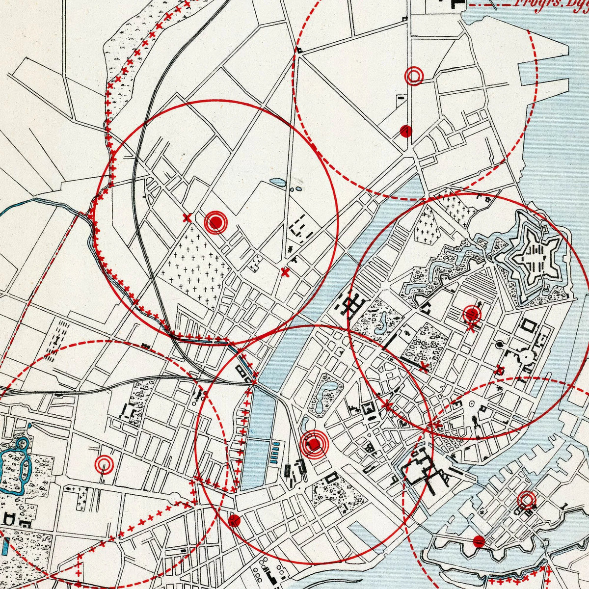 København 1886 - Brandvæsenets plan – billede 4