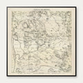 Vestjylland 1868 - Dalgas' højdekurvekort – billede 1
