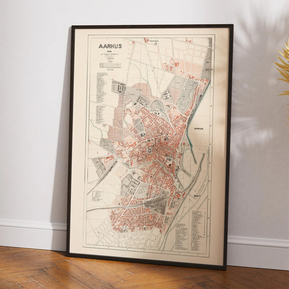 Aarhus 1899 - Historisk Bykort - Plakat – billede 2