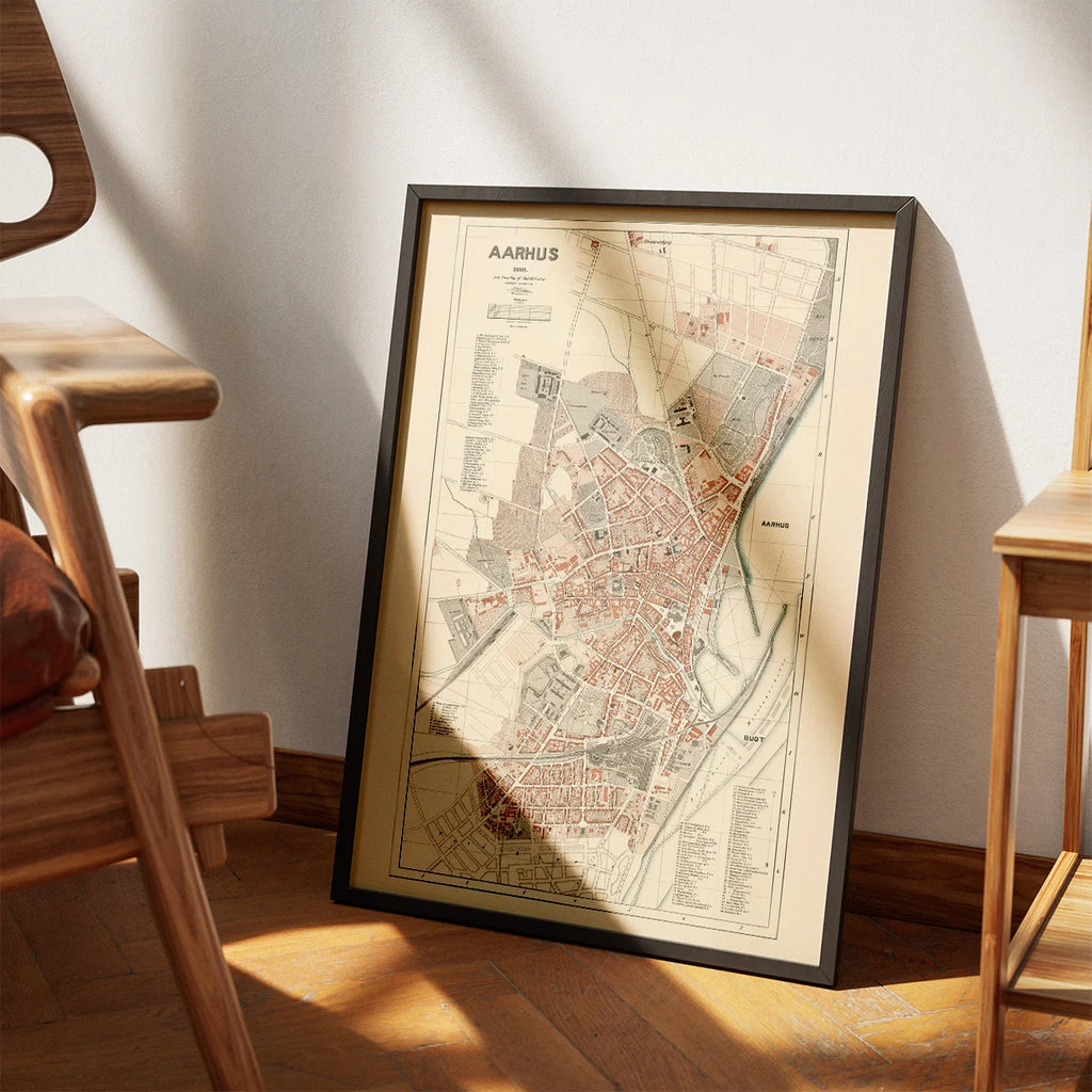 Aarhus 1899 - Historisk Bykort - Plakat – billede 3