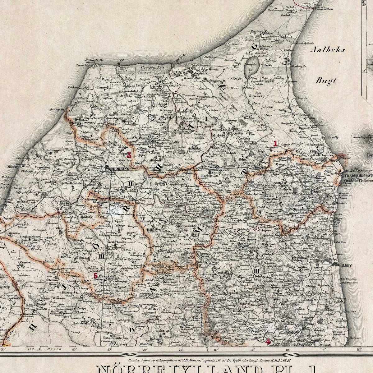 Nørrejylland 1841 - Hjørring Amt – billede 4