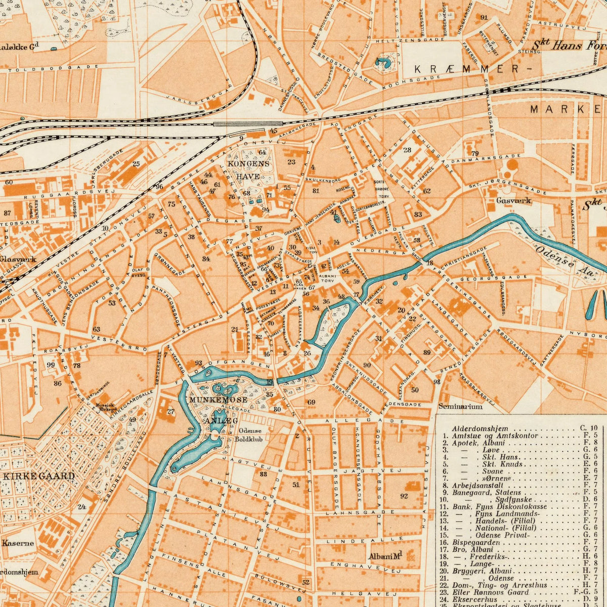 Odense by 1921 - Bykort – billede 4
