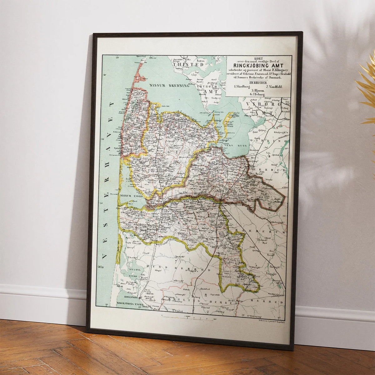 Nord-vestlige del af Ringkjøbing Amt 1873 – billede 2