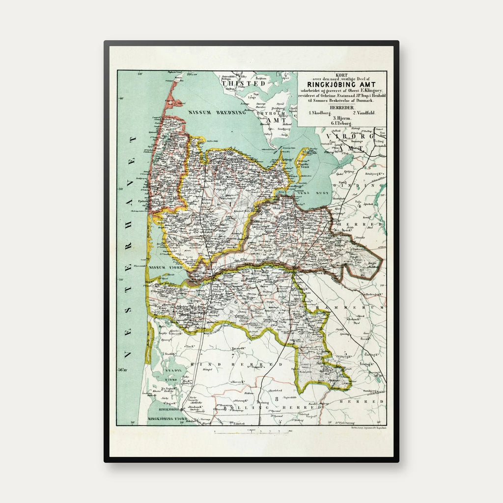 Nord-vestlige del af Ringkjøbing Amt 1873 – billede 1