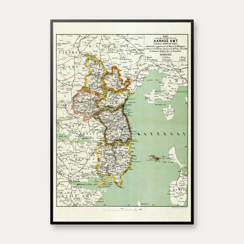 Aarhus Amt 1873 - Kort – billede 1