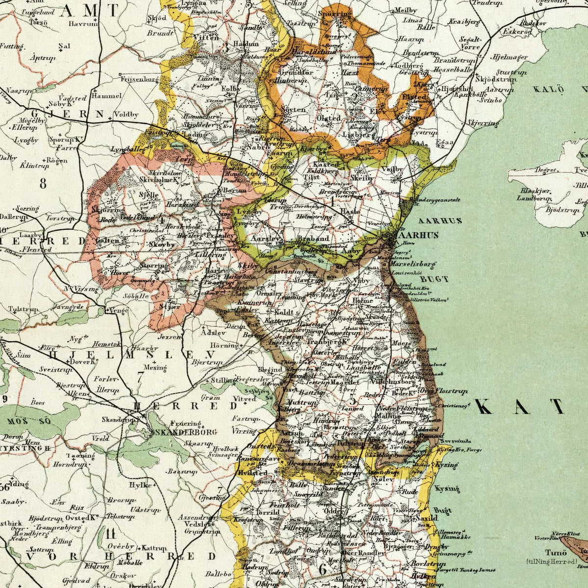 Aarhus Amt 1873 - Kort – billede 4