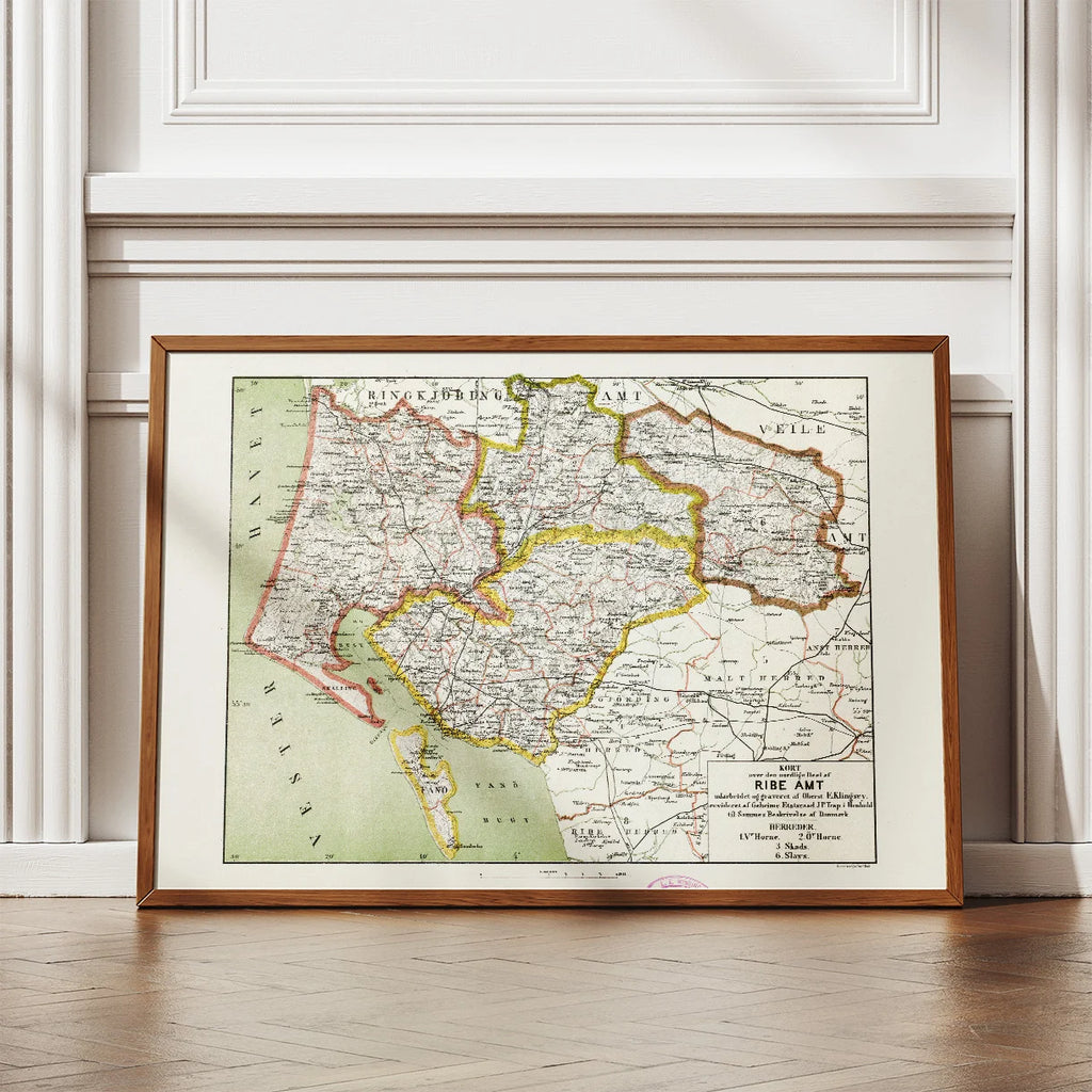 Ribe Amt Nord 1873 - Kort – billede 2
