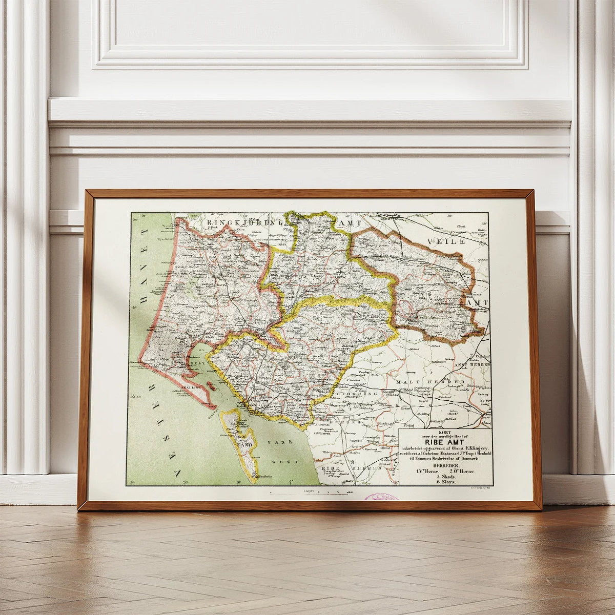 Ribe Amt Nord 1873 - Kort – billede 2