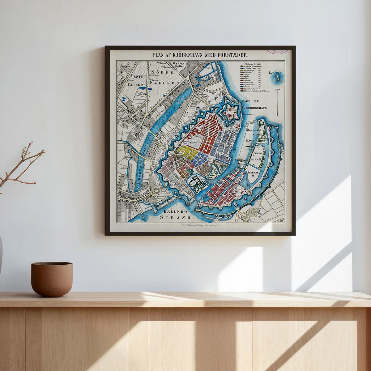 København med forstæder 1846 - Kort – billede 3