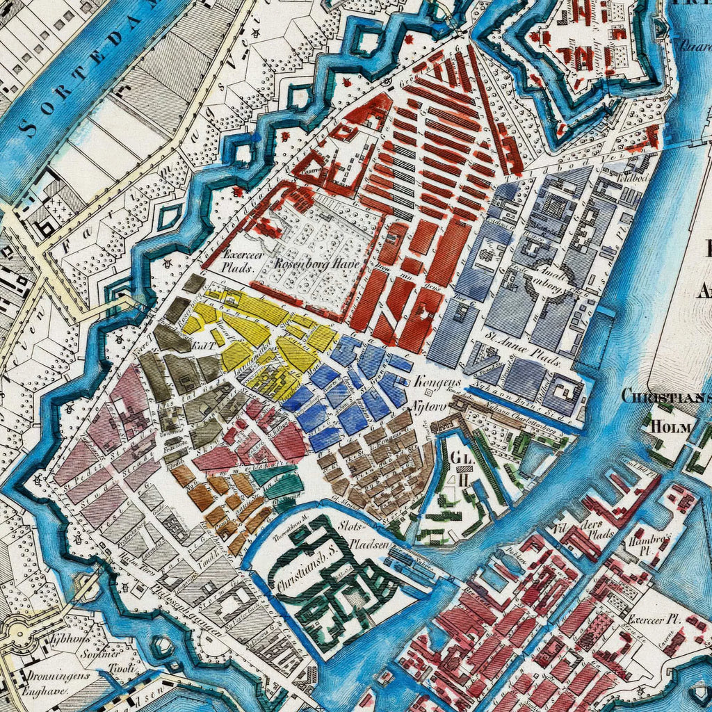 København med forstæder 1846 - Kort – billede 4
