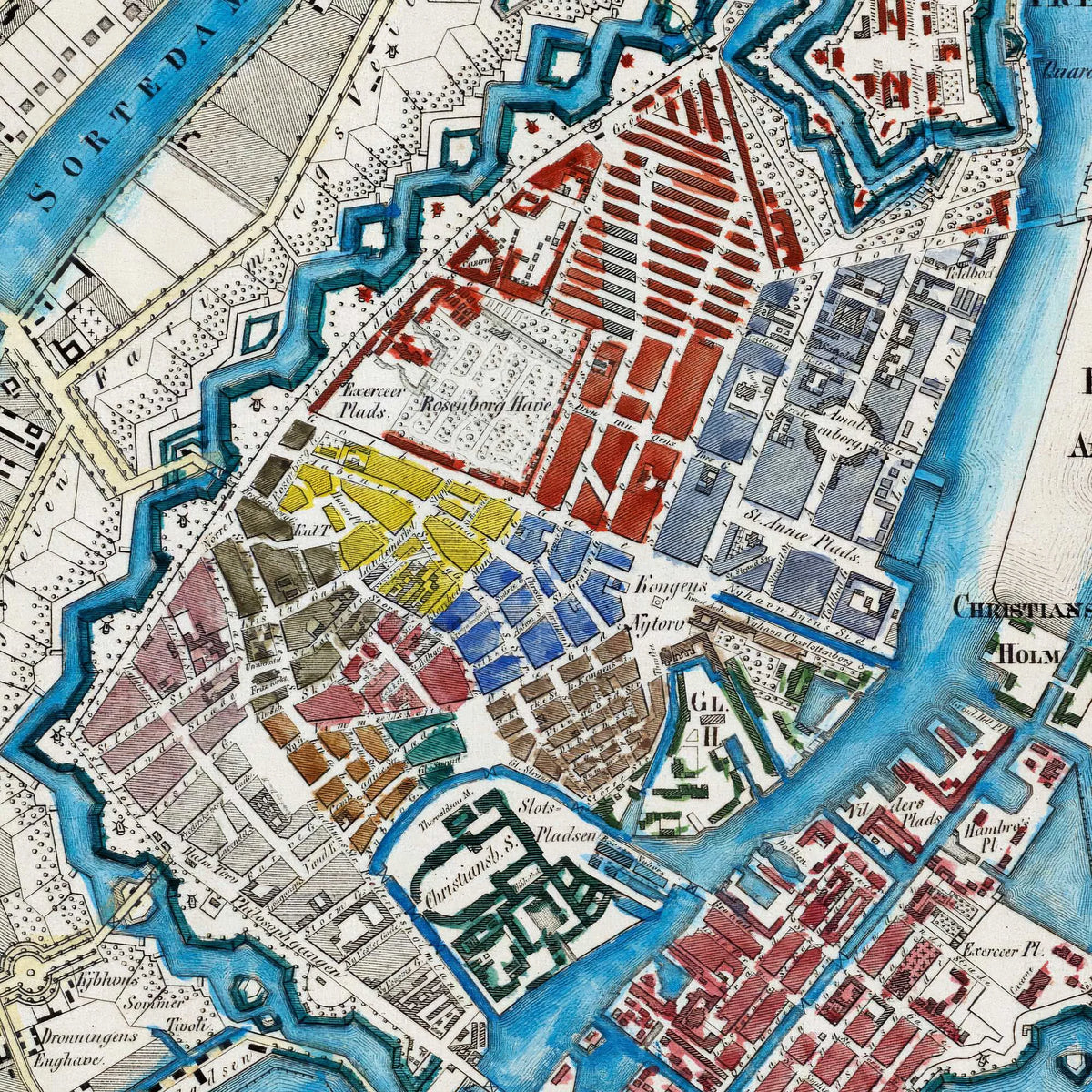 København med forstæder 1846 - Kort – billede 4
