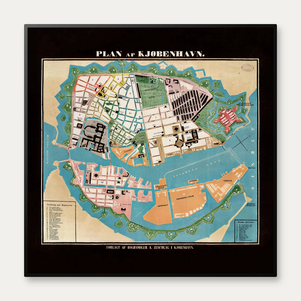 København 1842 - Historisk kort – billede 1