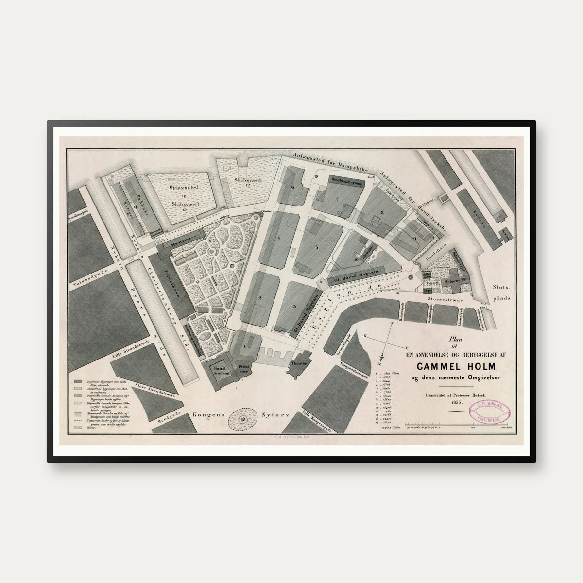 Gammel Holm 1853 - København – billede 1
