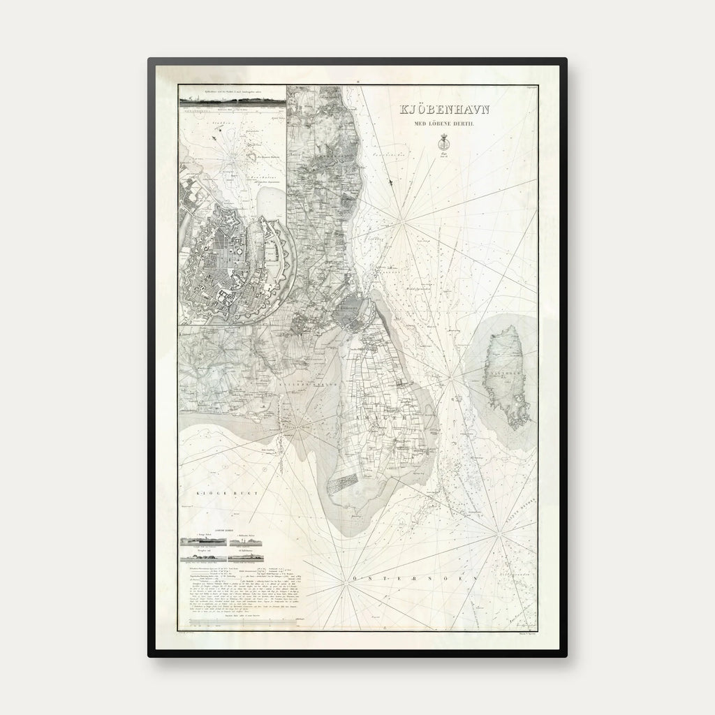 Københavns Havn 1840 - Søkort – billede 1