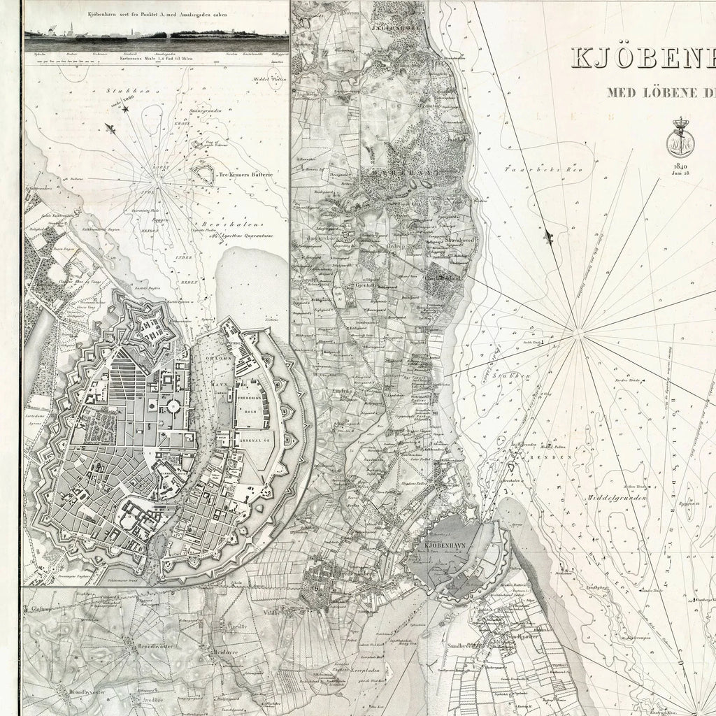 Københavns Havn 1840 - Søkort – billede 4