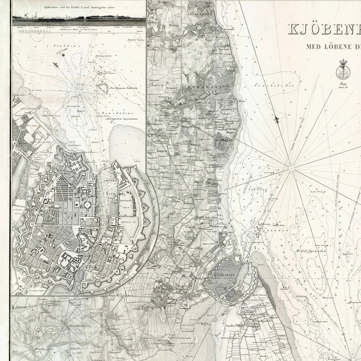 Københavns Havn 1840 - Søkort – billede 4