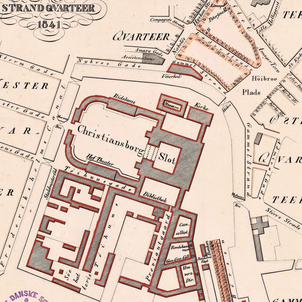 København Strandkvarter 1841 - Bykort – billede 4
