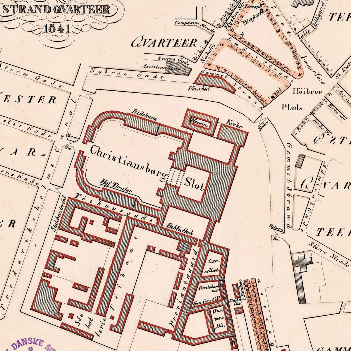 København Strandkvarter 1841 - Bykort – billede 4