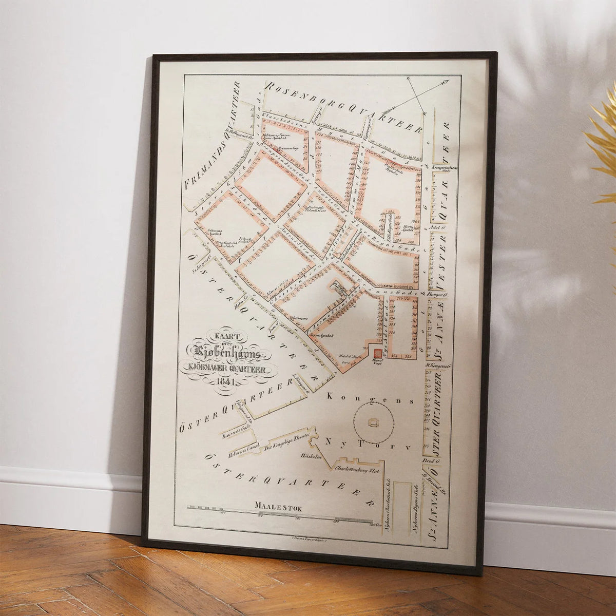 København Købmagerkvarter 1841 - Bykort – billede 2