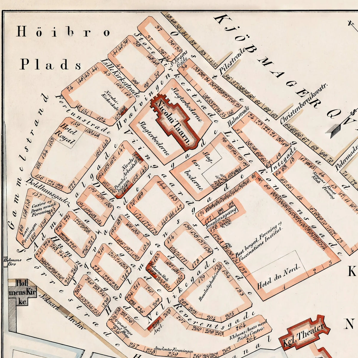 København Østerkvarter 1840 - Bykort – billede 4