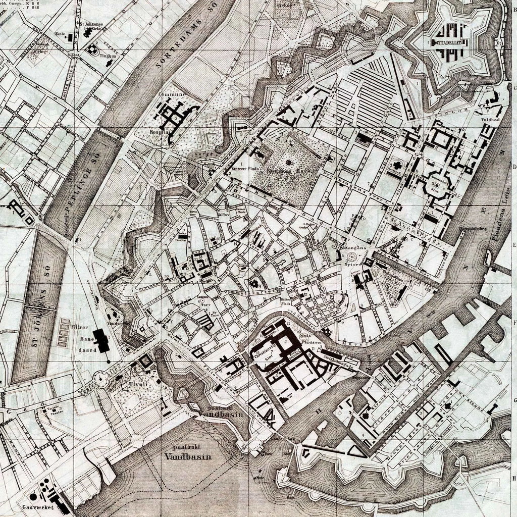 København Orienteringskort 1872 – billede 4