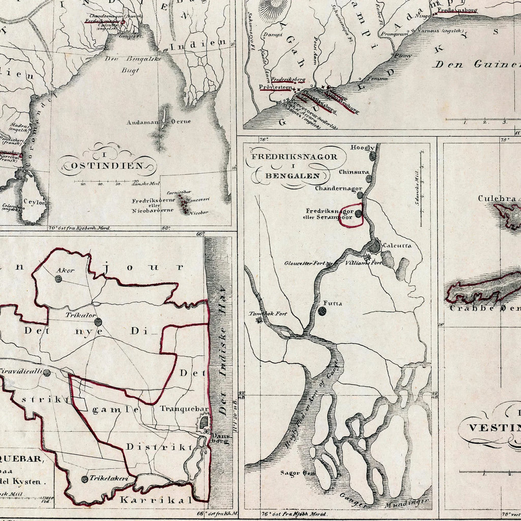 Danske kolonier 1825 - Ostindien, Vestindien & Guldkysten – billede 4