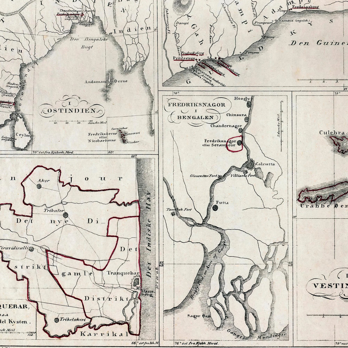 Danske kolonier 1825 - Ostindien, Vestindien & Guldkysten – billede 4