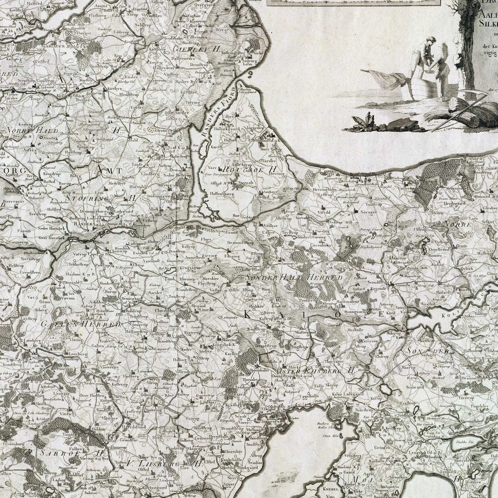 Dronningborg og Kaløe Amter 1791 - Historisk Kort – billede 4